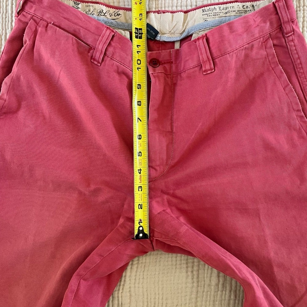 Vintage Polo Ralph Lauren GL-5 Chino Pants Salmon 34x34 - Picture 9 of 10